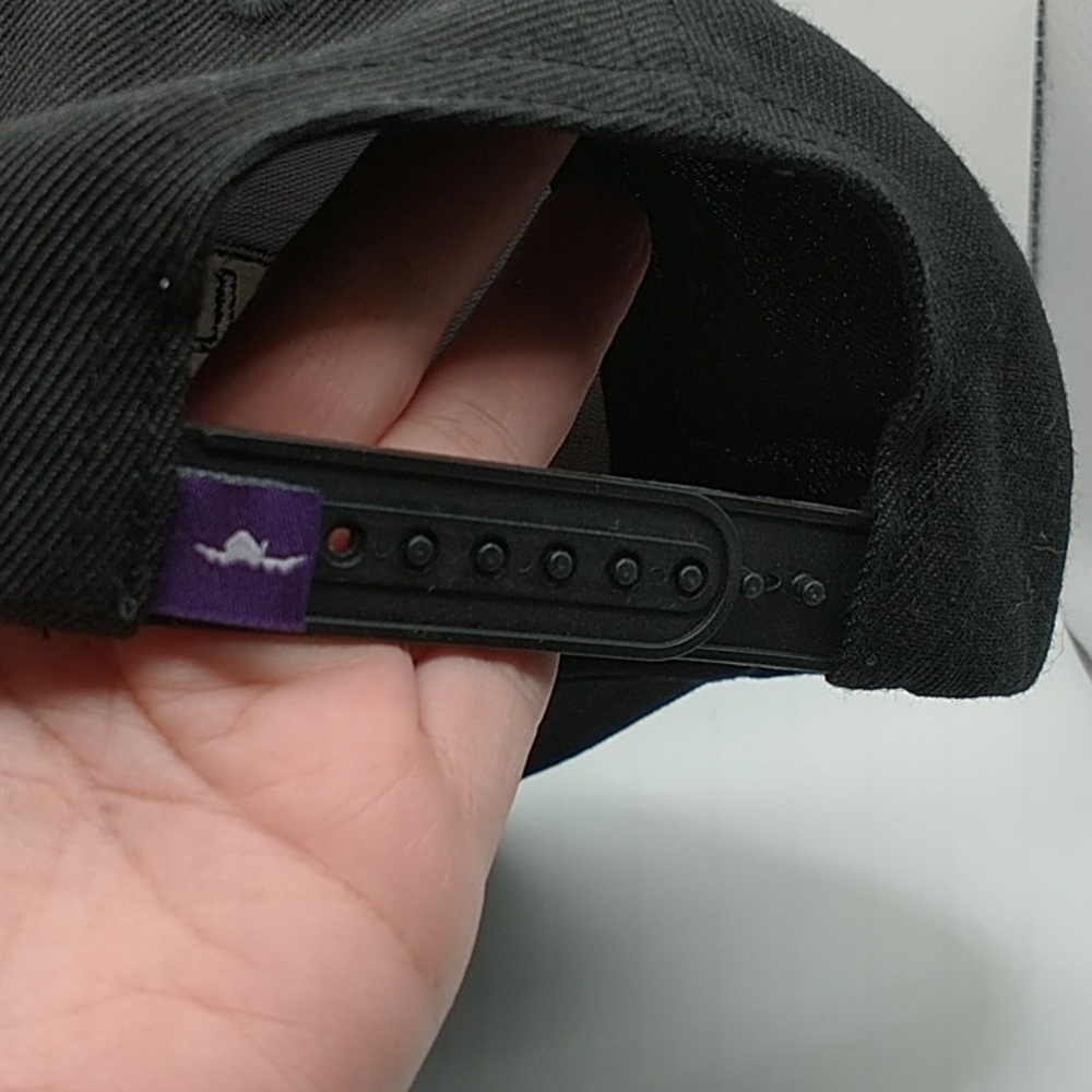 FLY SOCIETY New Classic Black Snapback Hat/Cap - Picture 3 of 7